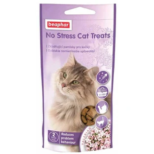 Beaphar (Беафар) No Stress Cat Treats - Ласощі М'ясні подушечки для зняття стресу у котів; 35 г