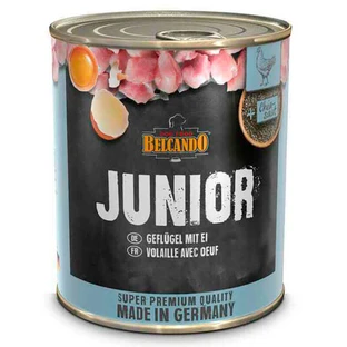 Belcando (Белькандо) Junior - Консервированный суперпремиальный корм с птицей и яйцом для щенков; 800 г