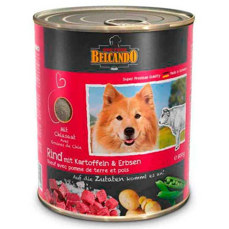 Belcando (Белькандо) Консервированный корм с говядиной, картофелем и горохом для взрослых собак; 800 г: цены и характеристики