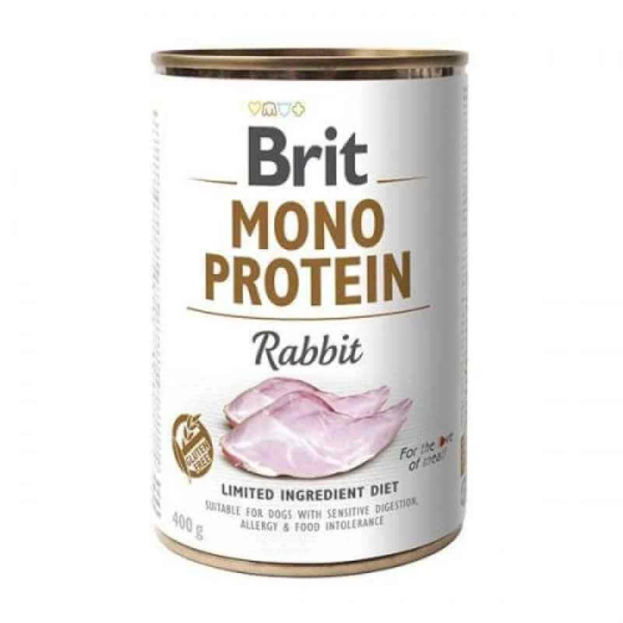 Brit (Брит) Mono Protein Rabbit - Консервы для собак с кроликом; 400 г: цены и характеристики