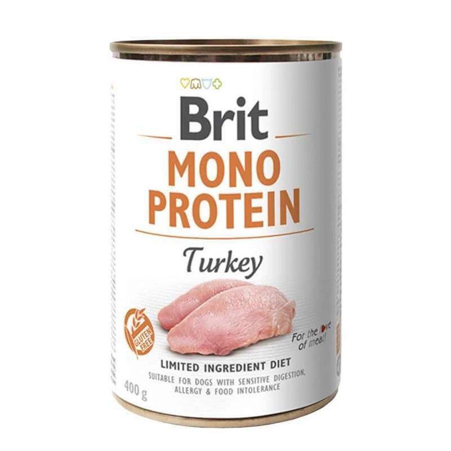 Brit (Бріт) Mono Protein Turkey - Консерви для собак з індичкою; 400 г: ціни та характеристики