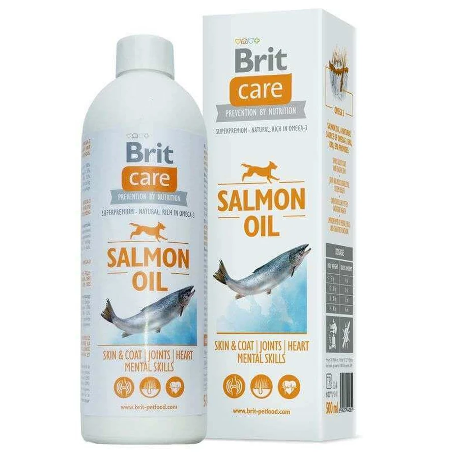 Brit Care (Брит Кеа) Salmon Oil - Масло лосося для кожи и шерсти собак всех возрастов; 500 мл: цены и характеристики