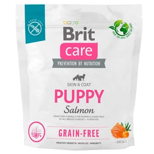 Brit Care Dog Grain-free Puppy Salmon - Сухой беззерновой корм с лососем для щенков; 1 кг
