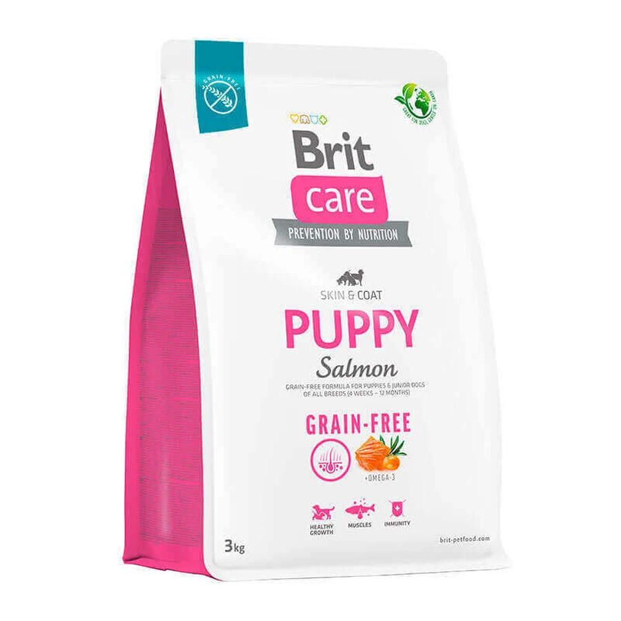 Brit Care Dog Grain-free Puppy Salmon - Сухий беззерновий корм з лососем для цуценят; 3 кг: ціни та характеристики