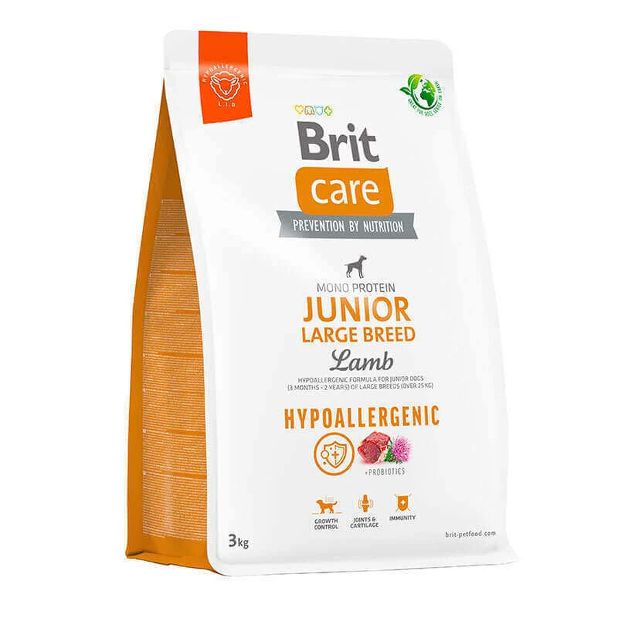 UAnimals Brit Care Dog Hypoallergenic Junior Large Breed Сухий корм з ягням для молодих собак великих порід 3 кг: ціни та характеристики