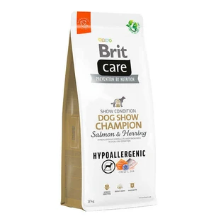 Brit Care Dog Hypoallergenic Show Champion - Сухой корм с лососем и сельдью для выставочных собак; 12 кг