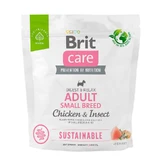 Brit Care Dog Sustainable Adult Small Breed - Сухий корм з куркою та комахами для дорослих собак дрібних порід; 1 кг