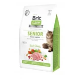 Brit Care Grain-Free Senior Weight Control - Сухий беззерновий корм з куркою для контролю ваги літніх котів; 400 г