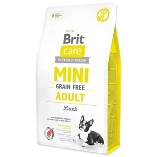 UAnimals Brit Care Mini Grain Free Adult - Сухой беззерновой корм с ягнёнком для взрослых собак миниатюрных пород; 2 кг