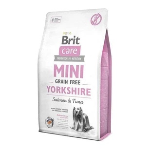 Brit Care Mini Grain Free Yorkshire - Сухой беззерновой корм с лососем и тунцом для собак породы йоркширский терьер; 2 кг