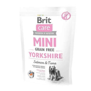 Brit Care Mini Grain Free Yorkshire - Сухой беззерновой корм с лососем и тунцом для собак породы йоркширский терьер; 400 г