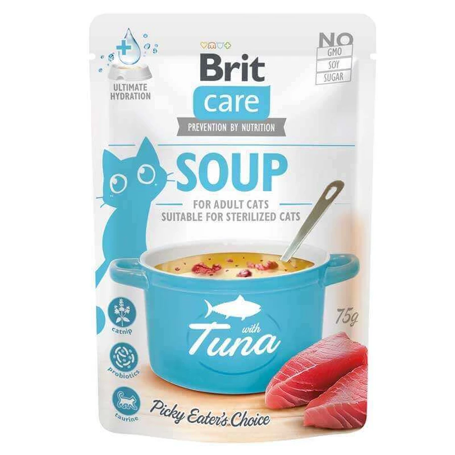 Brit Care Soup with Tuna - Вологий беззерновий корм-суп з тунцем для котів; 75 г: ціни та характеристики