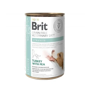 Brit GF Veterinary Diet (Бріт Ветерінарі Дієт) Dog Struvite - Вологий корм з індичкою для собак, лікування та профілактика сечокам'яної хвороби; 400 г