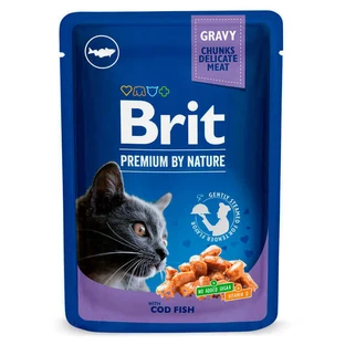 Brit Premium Cat Pouches with Cod Fish - Пауч з тріскою для котів; 100 г