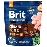 Brit Premium by Nature ADULT M - Сухий корм з куркою для дорослих собак середніх порід; 1 кг