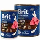 Brit Premium by Nature Beef with Tripe - Консервированный корм с говядиной и требухой для собак (паштет); 400 г