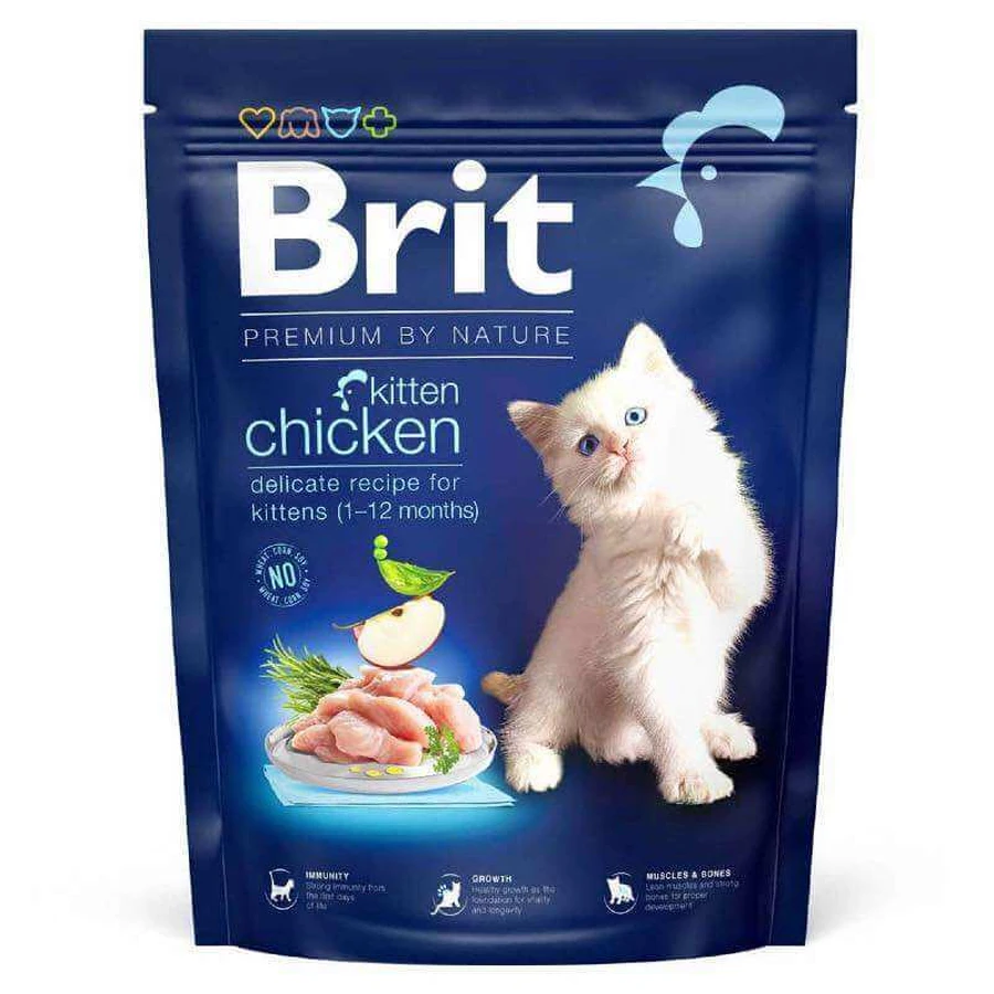 UAnimals Brit Premium by Nature Cat Kitten Chicken - Сухий корм з куркою для кошенят всіх порід (1-12 міс); 300 г: ціни та характеристики
