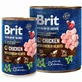 UAnimals Brit Premium by Nature Chicken with Hearts - Консервированный корм с курицей и куриным сердцем для собак (паштет); 400 г