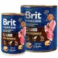 Brit Premium by Nature Lamb with Buckwheat - Консервированный корм с ягненком и гречкой для собак (паштет); 400 г
