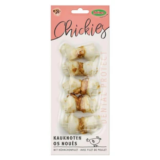 Bubimex (Бубимекс) Knotted Сhewing Bones with Chicken Fillet - Жевательные кости с куриным филе для собак; 5 шт