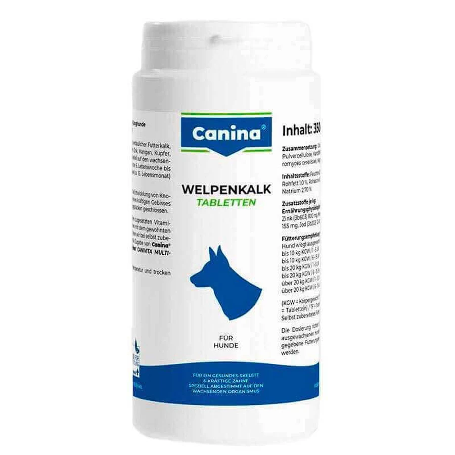 Canina (Канина) Welpenkalk - Вельпенкальк в таблетках для щенков; 350 шт.: цены и характеристики