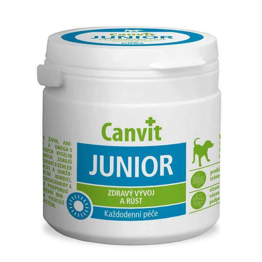 Canvit (Канвіт) junior - Комплекс вітамінів для повноцінного розвитку молодого організму цуценят і молодих собак; 100 г (100 шт.): ціни та характеристики