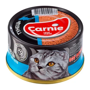 Carnie (Карні) Консервований корм з тунцем для дорослих котів у порційній упаковці (паштет); 100 г