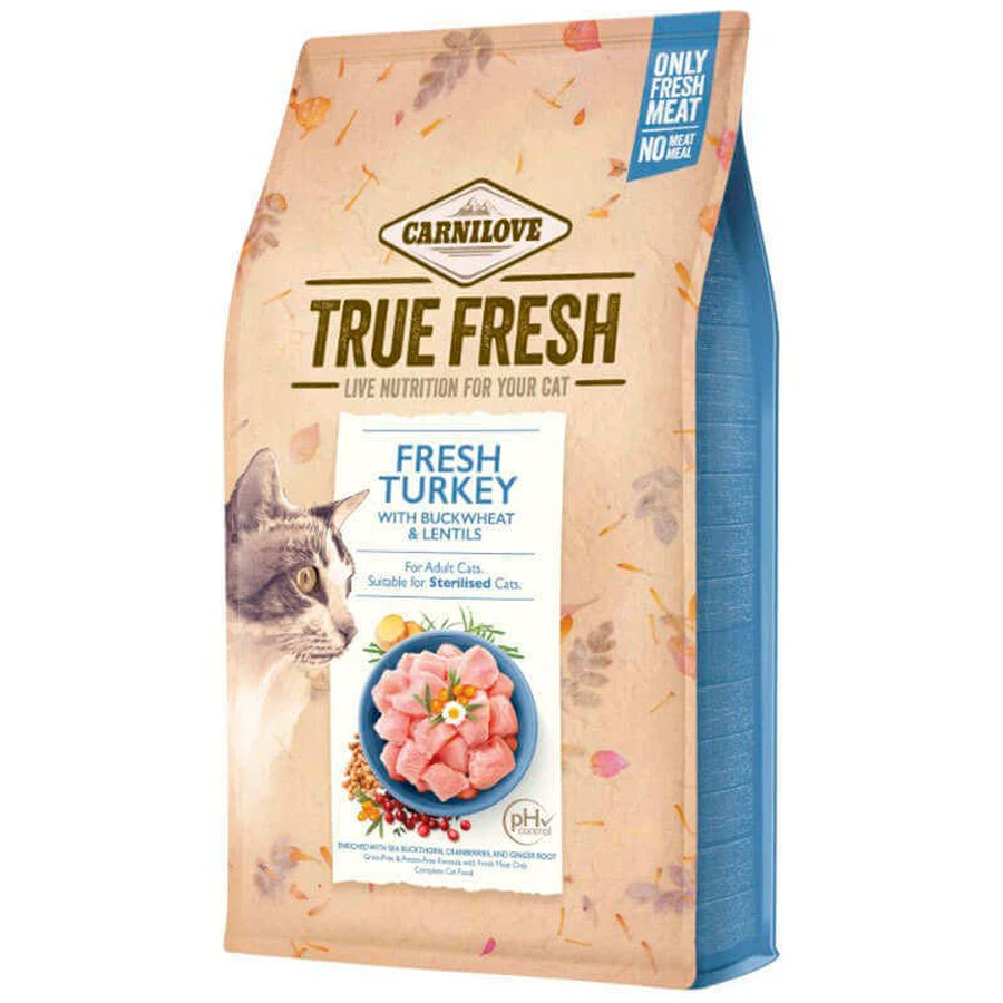 Carnilove (Карнілав) True Fresh Cat Turkey - Сухий корм з індичкою для дорослих котів; 340 г: ціни та характеристики