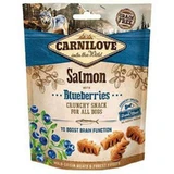 Carnilove Dog Crunchy Snack Salmon with Blueberries - Ласощі з лососем і чорницею для собак всіх порід; 200 г
