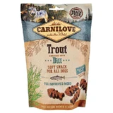 Carnilove Dog Soft Snack Trout with Dill - Ласощі з фореллю і кропом для поліпшення настрою дорослих собак всіх порід; 200 г