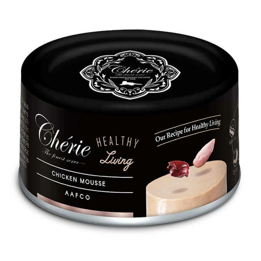 Cherie (Шери) Healthy Living Chicken Mousse - Вологий корм з куркою для дорослих котів (мус); 80 г: ціни та характеристики
