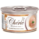 Cherie (Шері) Cat Shredded Chicken Entrees in Gravy - Вологий корм з куркою для дорослих кішок (шматочки в соусі); 80 г