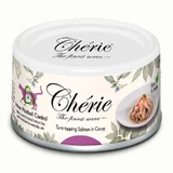 Cherie (Шері) Hairball Control Tuna topping Salmon in Gravy - Вологий корм з тунцем та лососем для контролю утворення грудочок шерсті для дорослих котів (шматочки в соусі); 80 г