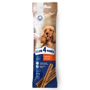 Club 4 Paws (Клуб 4 Лапы) Premium Dental Sticks - Жевательные палочки для взрослых собак средних пород; 77 г