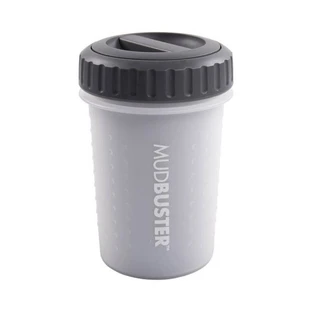Dexas (Дексас) Mud Buster Lidded - Лапомойка с крышкой для собак; M (Светло-серый)