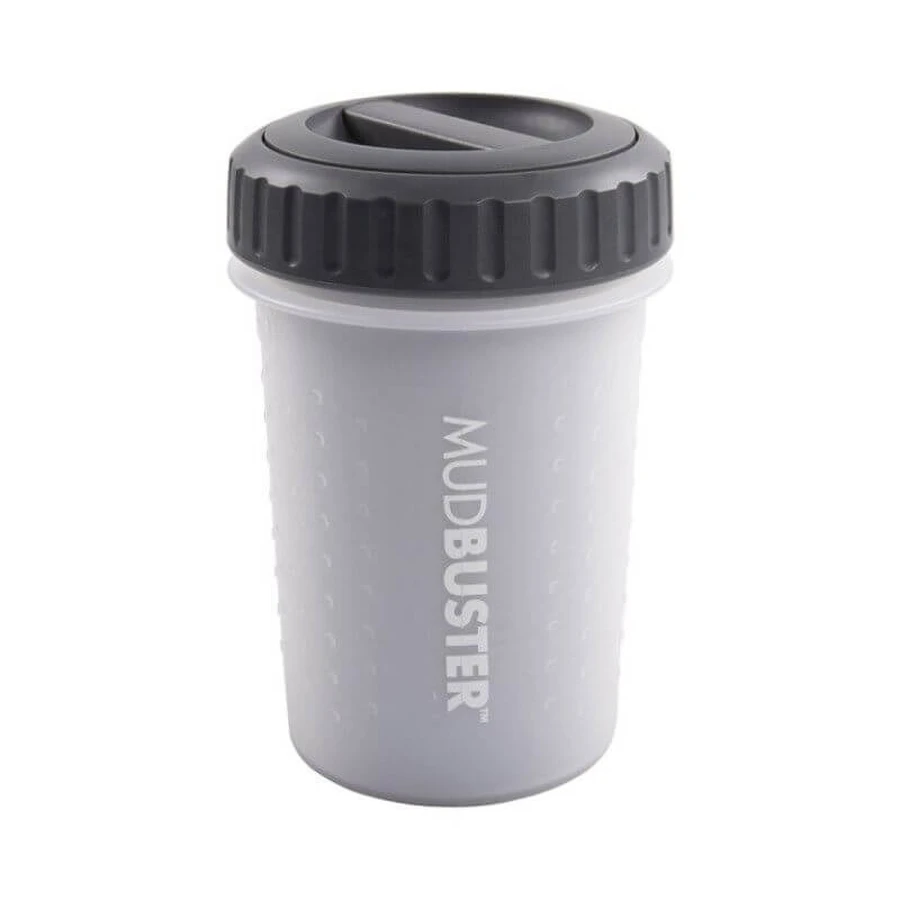 Dexas (Дексас) Mud Buster Lidded - Лапомойка с крышкой для собак; M (Светло-серый): цены и характеристики