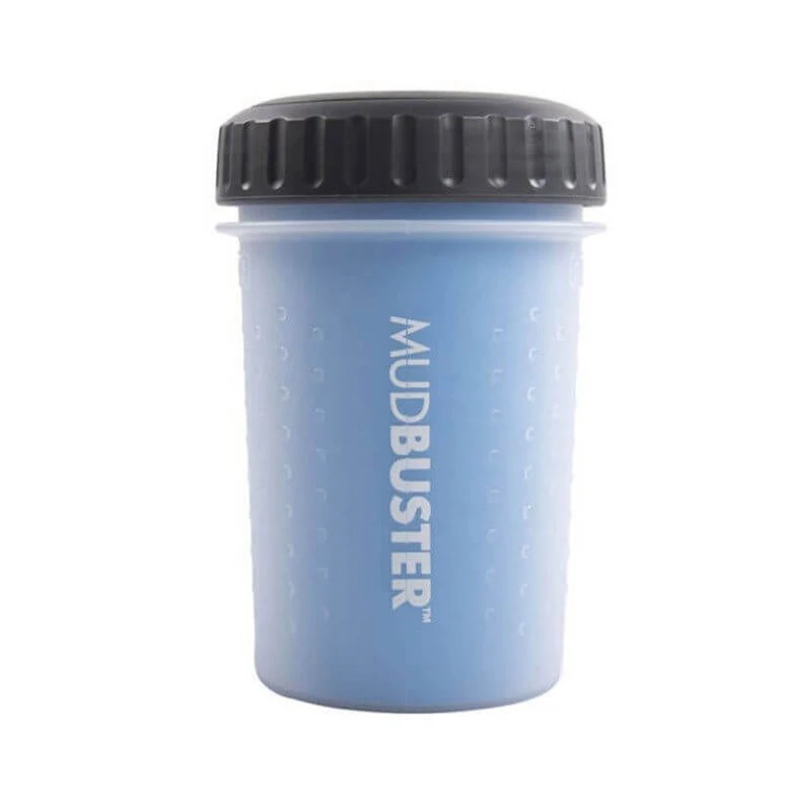 Dexas (Дексас) Mud Buster Lidded - Лапомойка с крышкой для собак; M (Ярко-голубой): цены и характеристики