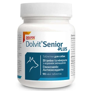 Dolfos (Дольфос) Dolvit Senior Plus - Таблетки Долвіт Сеньйор Плюс для собак від 7 років, для запобігання процесу старіння; mini 90 табл.