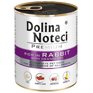 Dolina Noteci Premium (Долина Нотечі Преміум) Rabbit with Cranberry Adult Dogs - Консервований корм з кроликом та клюквою для собак всіх порід; 800 г