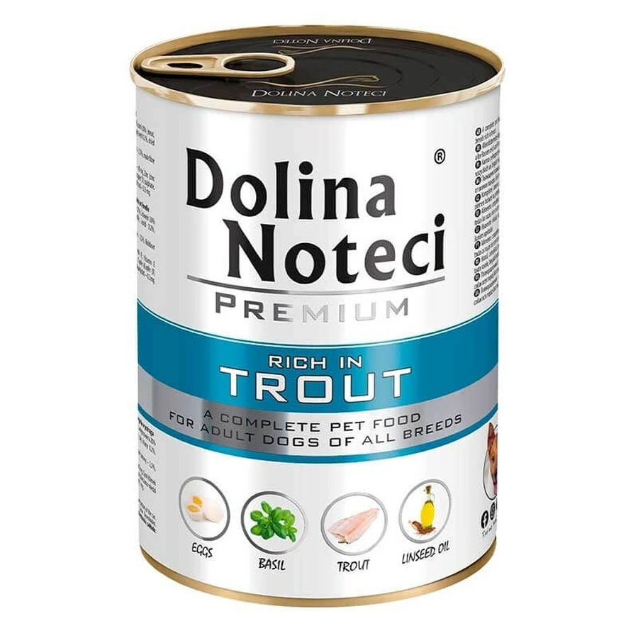 Dolina Noteci Premium (Долина Нотечі Преміум) Trout Adult Dogs - Консервований корм з фореллю для собак всіх порід; 400 г: ціни та характеристики