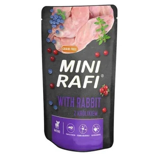 Dolina Noteci RAFI Mini Dog with Rabbit - Влажный корм с кроликом для взрослых собак маленьких пород; 150 г