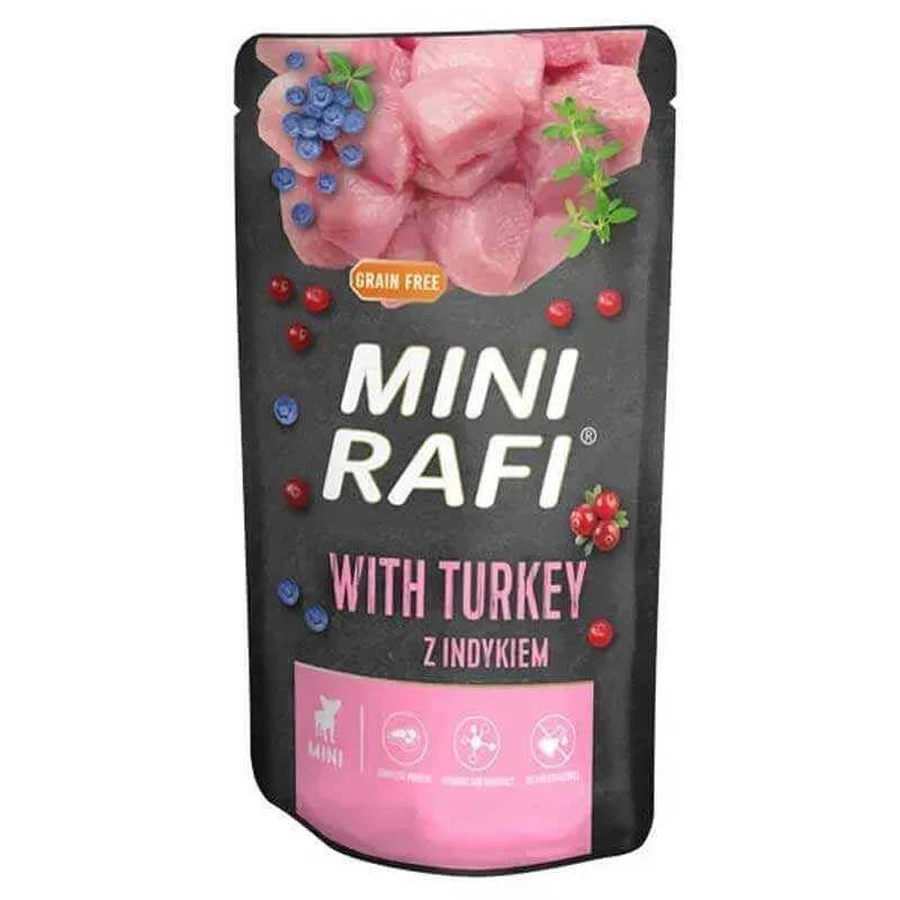 Dolina Noteci RAFI Mini Dog with Turkey - Вологий корм з індичкою для дорослих собак маленьких порід; 150 г: ціни та характеристики