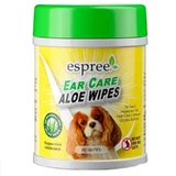 Espree (Эспри) Aloe Ear Care Pet Wipes - Влажные салфетки с алоэ вера для ушей для собак; 60 шт./уп.