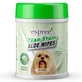 Espree (Еспрі) AloeTear Stain Wipes - Вологі серветки з рН-балансом, алое вера і ромашкою для догляду за очима собак; 60 шт./уп.