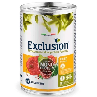 Exclusion Noble Grain Adult Beef All Breeds - Консервированный монопротеиновый корм с говядиной для взрослых собак всех пород; 400 г