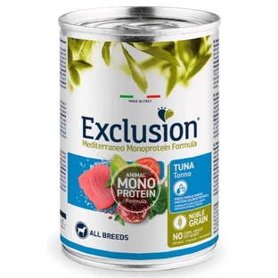 Exclusion Noble Grain Adult Tuna All Breeds - Консервований монопротеїновий корм з тунцем для дорослих собак усіх порід; 400 г