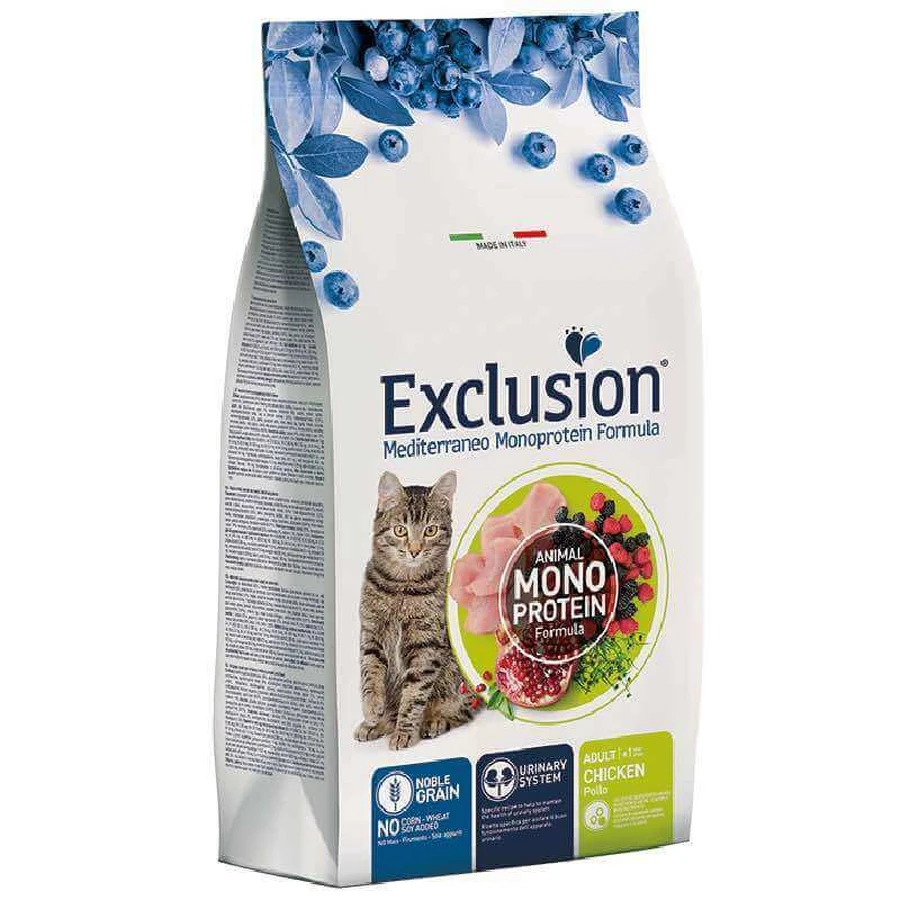 Exclusion Noble Grain Cat Adult Chicken - Монопротеїновий сухий корм з куркою для дорослих котів всіх порід віком від 12 місяців; 1,5 кг: ціни та характеристики