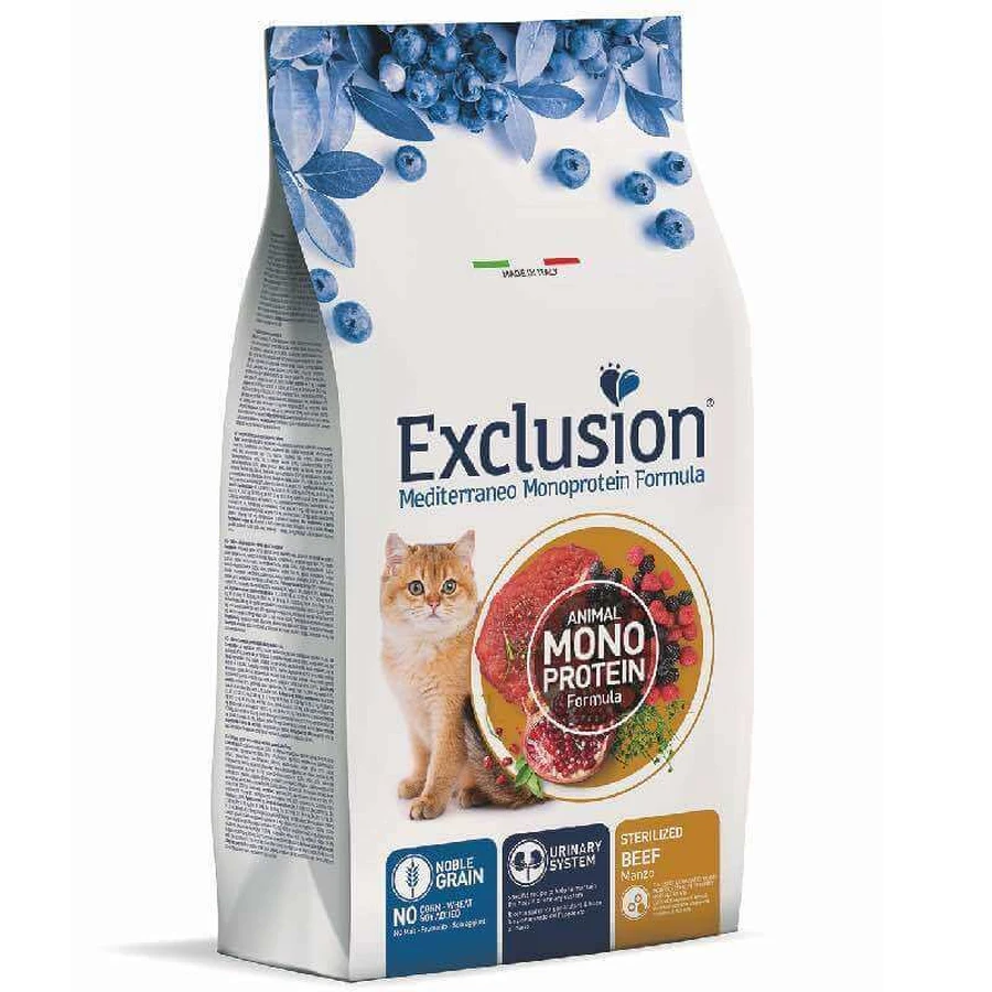 Exclusion Noble Grain Cat Sterilized Beef - Монопротеиновый сухой корм с говядиной для взрослых стерилизованных котов всех пород; 1,5 кг: цены и характеристики