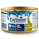 Exclusion Noble Grain Cat Sterilized Chicken - Консервированный монопротеиновый корм с курицей для стерилизованных котов; 85 г