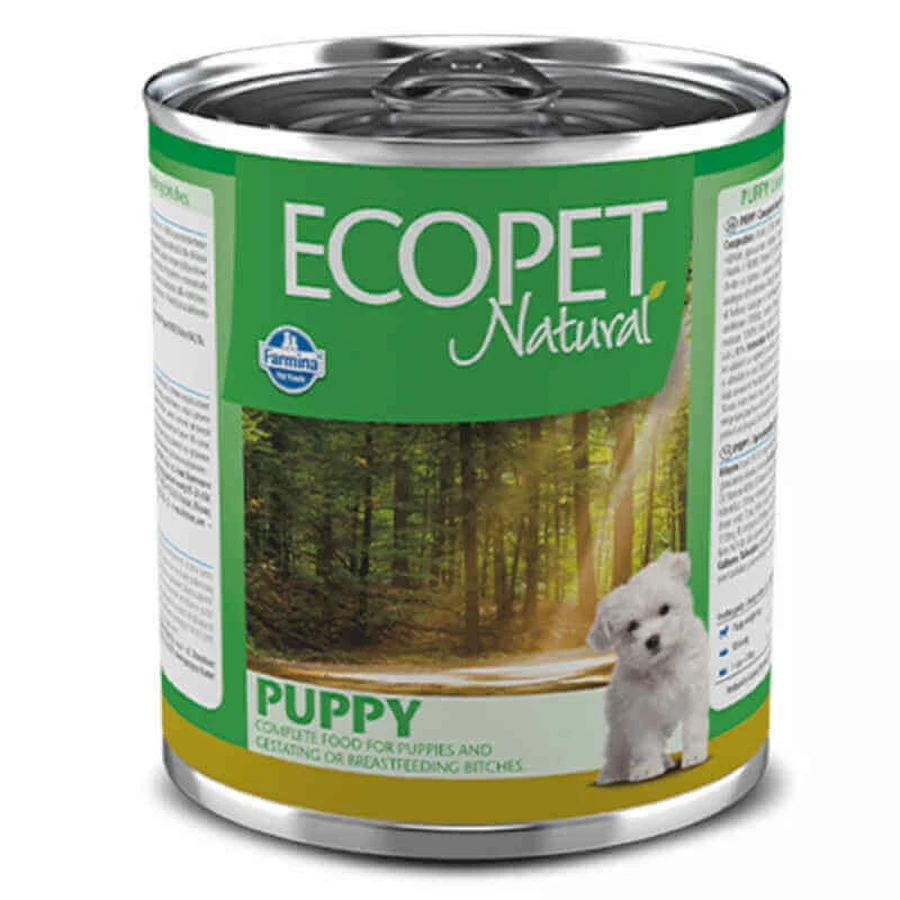 Farmina (Фармина) Ecopet Natural Puppy Chicken – Консервированный корм с курицей для щенков всех пород, беременных и кормящих собак; 300 г: цены и характеристики